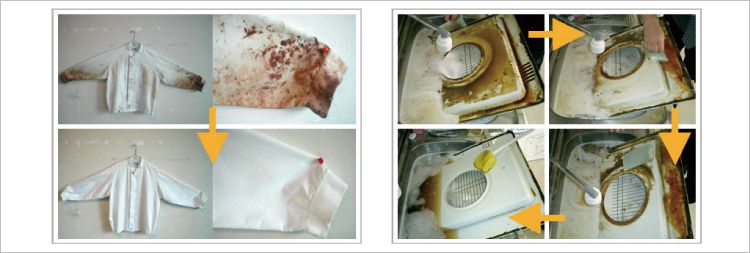 洗淨力檢測肉品加工廠血污制服清洗、餐廳廚房抽油煙機清洗