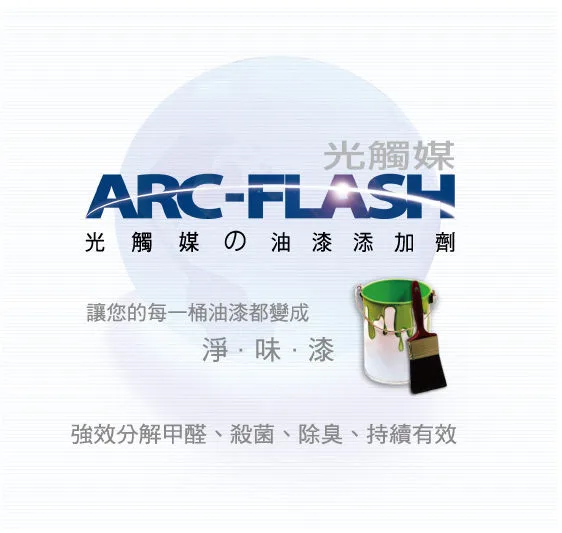 12F8910660-FCC4-56F9-A300-3B4D0D536F220 淨味漆DIY - ARC-FLASH光觸媒油漆添加劑 (250g)