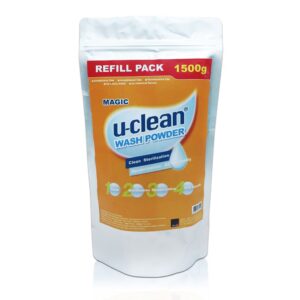 u-clean wash powder refill pack 1500G